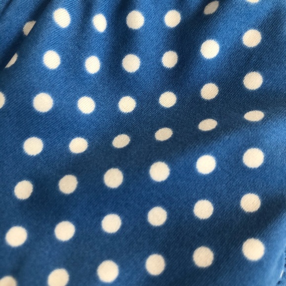 Blue polka dot triangle bikini top - Picture 3 of 3